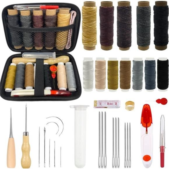 37 Pieces Leather Sewing Kit, Leather Sewing Repair Kit - Picture 2 of 6